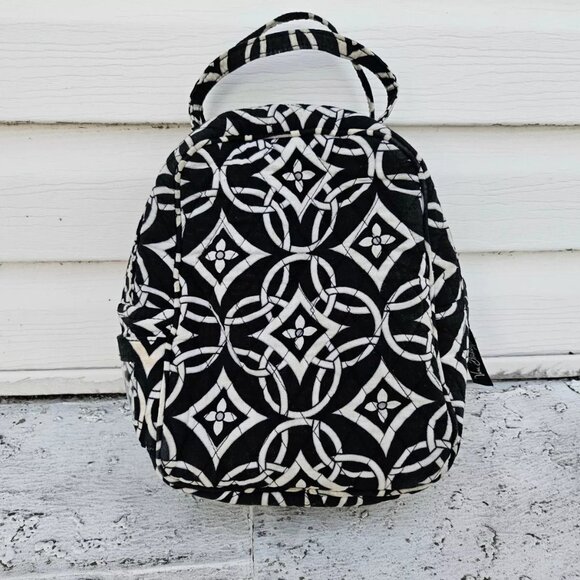 Vera Bradley Women Lunch Bag Black/White Floral Bag - Picture 8 of 14